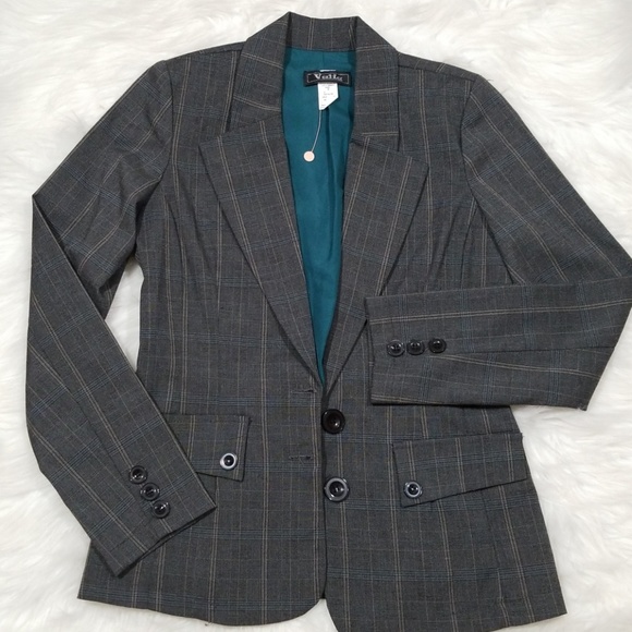 Valia Pattern office grey jacket. Size S. NWOT - Picture 6 of 8